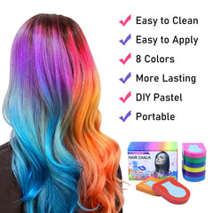 8 Colors Temporary Hair Powder Hair Dye