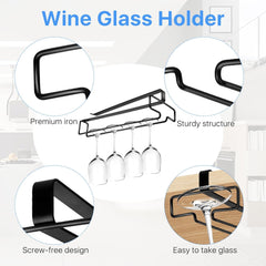 Under Cabinet Wine Glass Holder